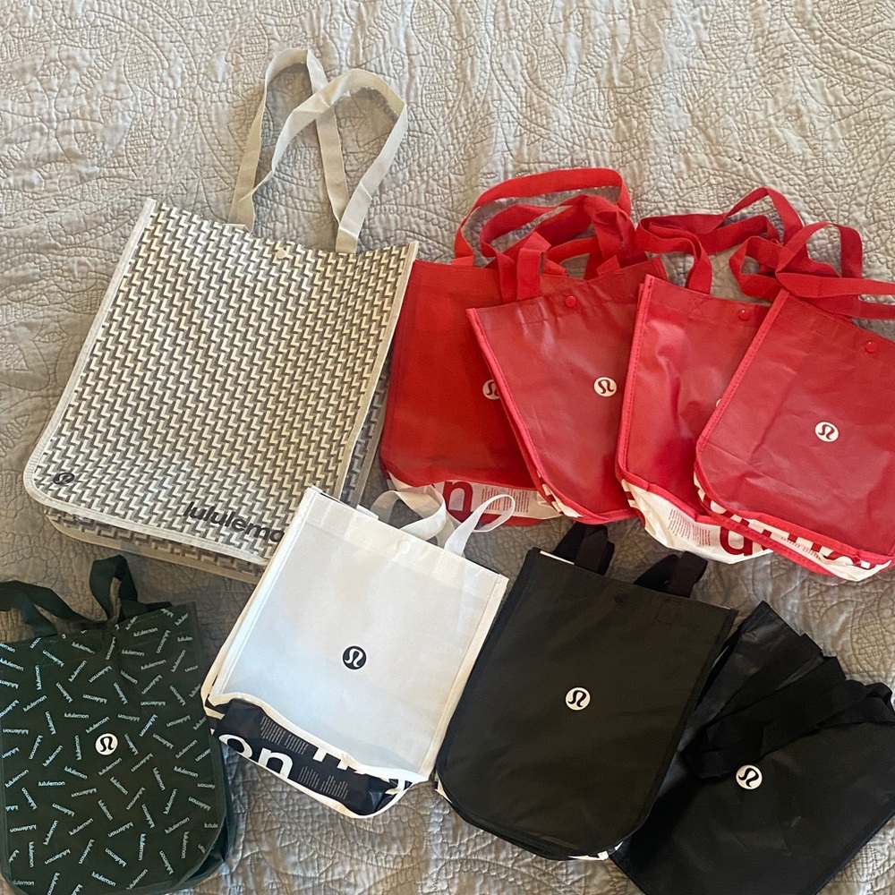 Lululemon reusable bag bundle (9)